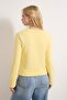 Teen Açık Sarı Düğmeli Regular/Normal Kalıp Örme Hırka/Sweatshirt TWOAW26SW00162 - 4