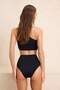 Siyah Süper Yüksek Bel Hipster Basic Bikini Altı TBESS21BA0070 - 4