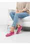 Genuine Leather Fuchsia Women's Leather Ballerinas Dp16-0061 - 2