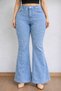Women'S-Premium Pearl Detailed High Waist L Stretch Fabric Flexible Comfortable Fit İ Flared Ot Pants