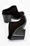 Vendy women's genuine leather western slippers black suede - 6