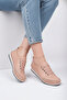 Genuine Leather Powder Women's Leather Ballerinas DP16-0061 - 3
