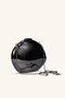 Shiny Metal Evening Dress Bag - Black (Black-Anthracite Reflective) - 3