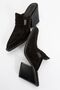 Valmine Women's Genuine Leather Western Slippers Black Suede - 8