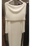 Black Madonna Collar Design Long Knitwear Dress - 6