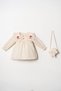 My Little One's Baby Girl Dress with Mushroom Embroidery Bag, 2-Piece Set (1–4 Years) - Cream - 3