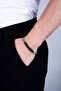 Double Color Steel Chain Men's Bracelet - 4