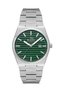 Green Dial Calendar Steel Case 2 Years Warranty Men's Wristwatch - 3