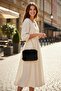 Women's Black Long Furry Plush Chain Strap Shoulder & Hand Bag – Zippered Lining (32X20 cm) - 2