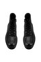 Teora Black Men's Leather Zippered Boots - 5