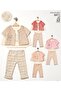 Baby Girl Plush Vest Set 3-Piece Set - 3