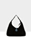Black Women's Genuine Suede Leather Mini Casual Shoulder Bag M000008711 - 3