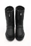 Women's Snow Boots Thick Serrated Fur Inside Sole Front Zipper Elastic Deviza black - 6