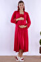 Breastfeeding Featured Cotton Maternity Set 4 Pieces Effortt - Cherry - 2