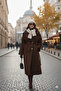 Brown Lined Cashmere Coat - 3