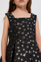 Girl's Star Pattern Evening Dress Black Party Dress - 2