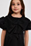 Girls' Bow Black Party Dress - 2