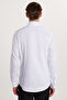 Slim Fit Long Sleeve Cotton Satin Premium Series Men's White Shirt - 5