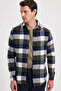 Men's Slim Fit slim fit checkered winter lumberjack shirt - 7