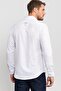 Slim Fit Long Sleeve Buttoned Collar Plain Sports Men's Shirt - 4
