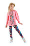 Floral Cat Girls Tunic Tights Set
