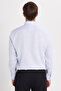 Slim Fit Blue Non-Iron 100% Cotton Eco-Friendly Ecotex Certified Shirt - 6