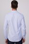 Slim Fit Long Sleeve Button-Down Collar Striped Soft-Textured Cotton Men's Shirt - 5