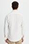 Men's Slim Fit slim fit button down striped lumberjack shirt - 7