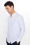 Men's Slim Fit Slim Fit Long Sleeve Cotton White Prevailing Collar Shirt - 3