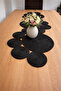 Black Multi-Purpose Hand Sewing Runner – 105×34 cm Table, Console & Coffee Table Cover - 6