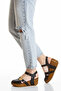 Inside and Outside, Genuine Leather, Padded Sole, Closed Front Women's Sandals - 5