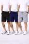3-pack Men's COLL Bermuda Sports Shorts, summer casual Fitness Gym Shorts - 3