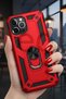 Apple iPhone 13 Pro Case Magnetic Tpu Tank Cover with Ring Stand