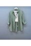 100% Linen Shirt. Oversized, Loose Fit. Caglayeşi̇li̇ - 3