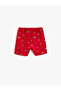 Cotton Tie-Waist Printed Shorts Above Knee - 2