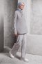 Lace-Up Collar Sweatshirt Tunic 45209 - 2