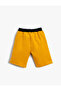 Slogan Printed Shorts Cotton Waist Tied - 2