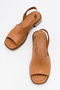 Abesina Women's Genuine Leather Sandals Brown - 7