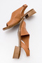 Abesina Women's Genuine Leather Sandals Brown - 8