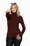 3-Pack Turtleneck Finger Detail Premium Savior Body Sweater Black Cream Brown - 5