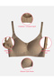 Women's Stitch-Free Bra with Removable Round Cups Laser Cut Invisible Bra Stone Color - 9288 - 6