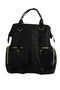 Baby Care Bag Luxury Mother Baby Care Backpack Black Gold Zipper - 6