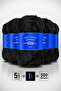Black • 5-Pack × 100 Gr / 60 m • Rabbit Hair Texture • Thick Fur Plush Knitting Yarn