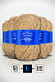 Beige • 5-Pack × 100 Gr / 60 m • Rabbit Hair Texture • Thick Fur Plush Knitting Yarn