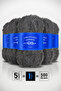 Dark Gray • 5-Pack × 100 Gr / 60 m • Rabbit Hair Texture • Thick Fur Plush Knitting Yarn