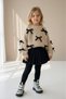 My Little One's Cicileri Bowknot Knitwear Cardigan Pleated Shorts Skirt 2-Piece Set for Girls - Cappuccino - 2