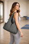 Pleated Gym Bag, Waterproof Fabric Gym Bag, Shoulder Bag, Multi-Pocket Gym Bag - 6