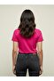 Women's Chest Embroidered Logo Regular Fit T-Shirt - 4