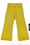 Wide Leg Belted Half Zipper Girl's Trousers 8-14 Years 55706