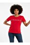 Women's Chest Embroidered Logo Regular Fit T-Shirt - 2